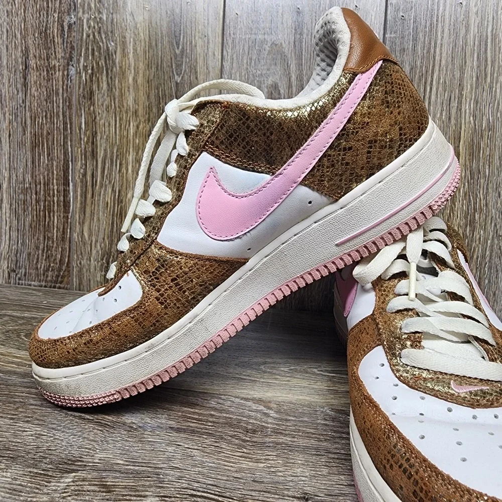 Women's‎ Vintage 2006 Nike Air Force 1 Low Premium Snakeskin 309439-262 sz 10 - Picture 4 of 9